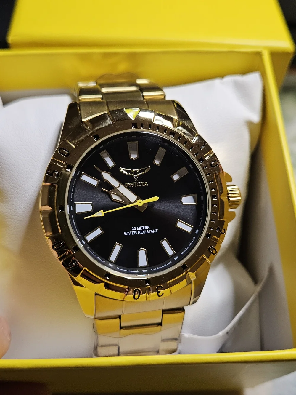 Invicta Specialty I 69032 Gold Men's Watch 42mm Black Dial-NIBWT